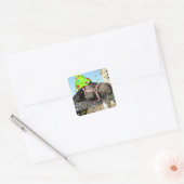 Birthday Party Horse Vierkante Sticker (Envelop)