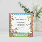 Birthday Party in Park Kaart (Staand voorkant)