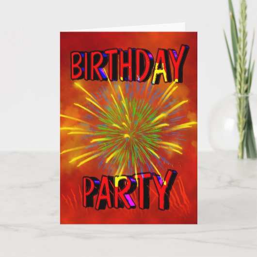 Birthday Party Invitation (Voorkant)