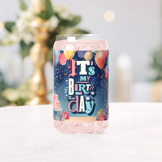 Birthday Party Invitation Blikvorm Glas (Insitu (Huwelijk))