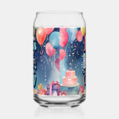 Birthday Party Invitation Blikvorm Glas (Links)