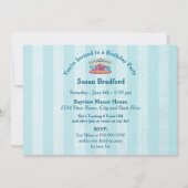 Birthday Party INVITATION - Carrousel - Children Kaart (Achterkant)