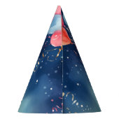 Birthday Party Invitation Feesthoedjes (Achterkant)