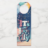 Birthday Party Invitation Flessenhanger (Voorkant)