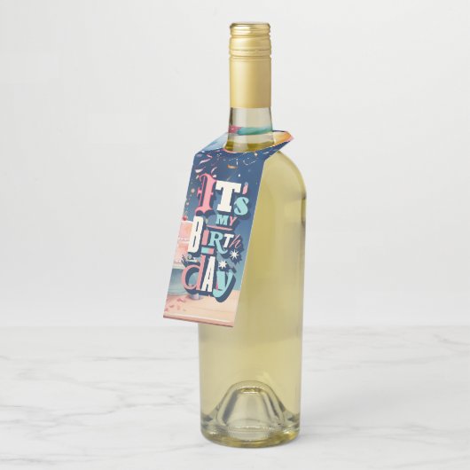 Birthday Party Invitation Flessenhanger (Schuin)