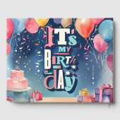 Birthday Party Invitation Gastenboek (Achterkant)