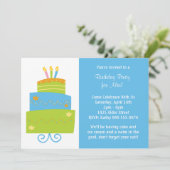Birthday Party Invitation Kaart (Staand voorkant)