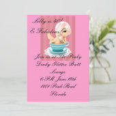 Birthday Party Invitation Kaart (Staand voorkant)