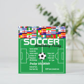 Birthday Party Invitation Kaart (Staand voorkant)