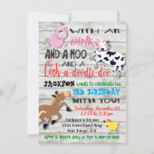 Birthday Party Invitation Kaart (Voorkant)