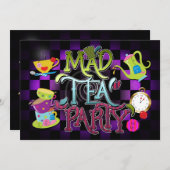 Birthday Party Invitation Kaart (Voorkant / Achterkant)