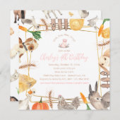 Birthday Party Invitation Kaart (Voorkant / Achterkant)