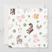 Birthday Party Invitation Kaart (Achterkant)