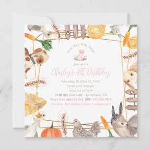 Birthday Party Invitation Kaart