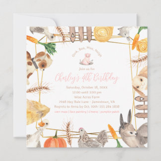Birthday Party Invitation Kaart