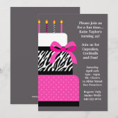 Birthday Party Invitation Kaart (Voorkant / Achterkant)