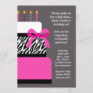 Birthday Party Invitation Kaart