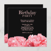Birthday Party Invitation Kaart (Voorkant / Achterkant)