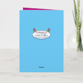 Birthday Party Invitation Magical Butterfly Fairy Kaart (Achterkant)