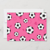 Birthday Party Invitation roze Kaart (Achterkant)