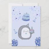 Birthday Party Invitation Save The Date (Achterkant)