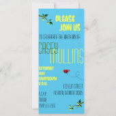 Birthday Party Invitation Sjabloon Kaart (Achterkant)