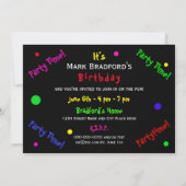 Birthday Party Invitation , Sundae Jelly Beans Kaart (Achterkant)