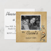 Birthday Party Invite Kaart (Voorkant / Achterkant)