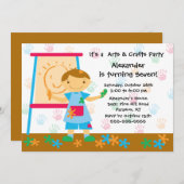 Birthday Party Kaart (Voorkant / Achterkant)