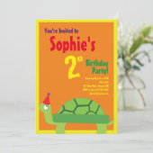 Birthday party Kind van schildpadden Kaart (Staand voorkant)