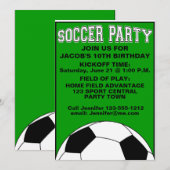 Birthday Party kinder uitnodiging aanpasbaar (Voorkant / Achterkant)