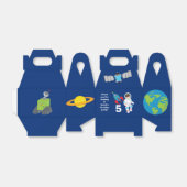 Birthday Party Kool Astronaut Rocket Shiket Kids Bedankdoosjes (Uitgevouwen)
