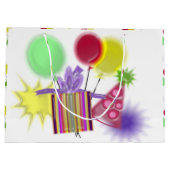 Birthday Party Large Cadeauzakje (Achterkant)