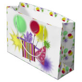 Birthday Party Large Cadeauzakje (Achterkant Gekanteld)