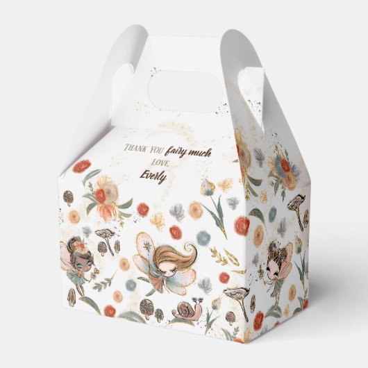 Birthday Party Magical Forest Fairy Bedankdoosjes (Voorkant Zijde)