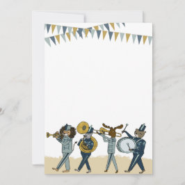 Birthday Party Marching Band Invitation Kaart
