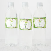 Birthday Party of Iguana Lizard PartAnimals Waterfles Etiket (Flessen)