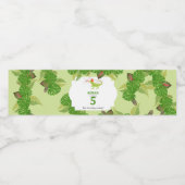 Birthday Party of Iguana Lizard PartAnimals Waterfles Etiket (Enkel label)