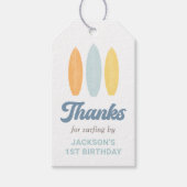 Birthday party over Surf Beach Cadeaulabel (Voorkant)