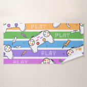 Birthday-party over videospelcontroller badhanddoek (Badhanddoek)