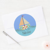 Birthday Party Personalized Name Label Sticker (Envelop)