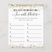 Birthday Party Photo Age Guing Game (Voorkant)