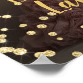 Birthday party photo gold font welcome poster (Coin)