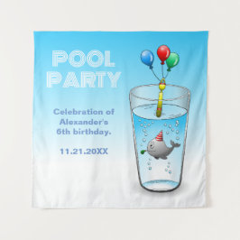 Birthday Party-Ready Whale Wandkleed