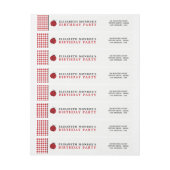 Birthday Party (Rode Ladybug) voor kinderen (Vel)