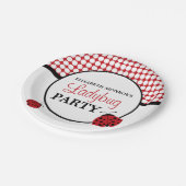 Birthday Party (Rode Ladybug) voor kinderen Papieren Bordje (Gekanteld)