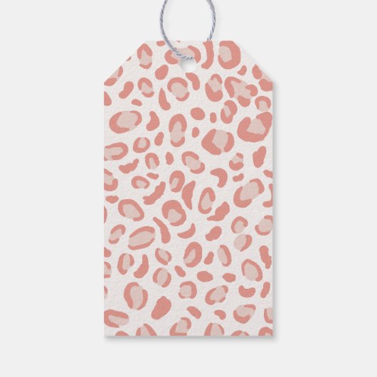 Birthday Party roze Cute Safari Cadeaulabel (Achterkant)