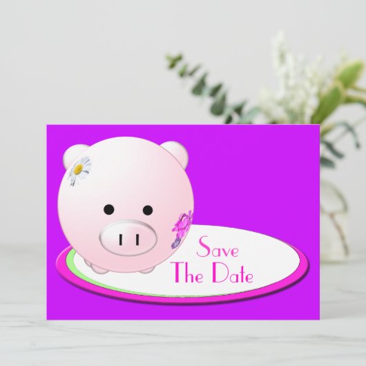 Birthday Party Save The Date (Staand voorkant)