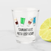 Birthday Party Shot Drink Alcohol - Gepersonalisee Shot Glas (Voorkant)