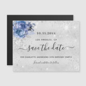 Birthday party Silver Blauw, met uitzondering van (Voorkant / Achterkant)